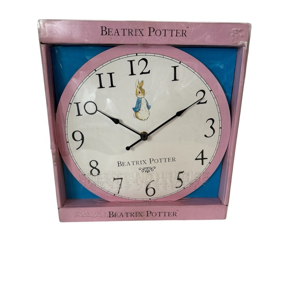 NEW! Beatrix Potter Peter Rabbit Wall Clock RARE Original 2007 In Box